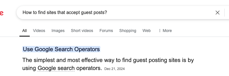 guest posting search operators