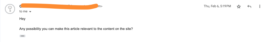 guest post submission reply